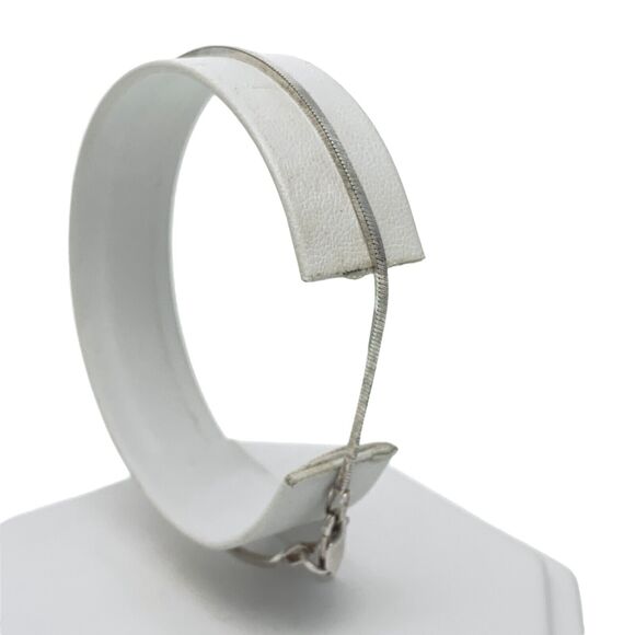 Vintage Italy Sterling Silver 925 Chain Bracelet 8" - Picture 4 of 6